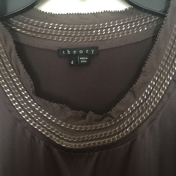 Theory silk dress size 4 - Picture 3 of 4